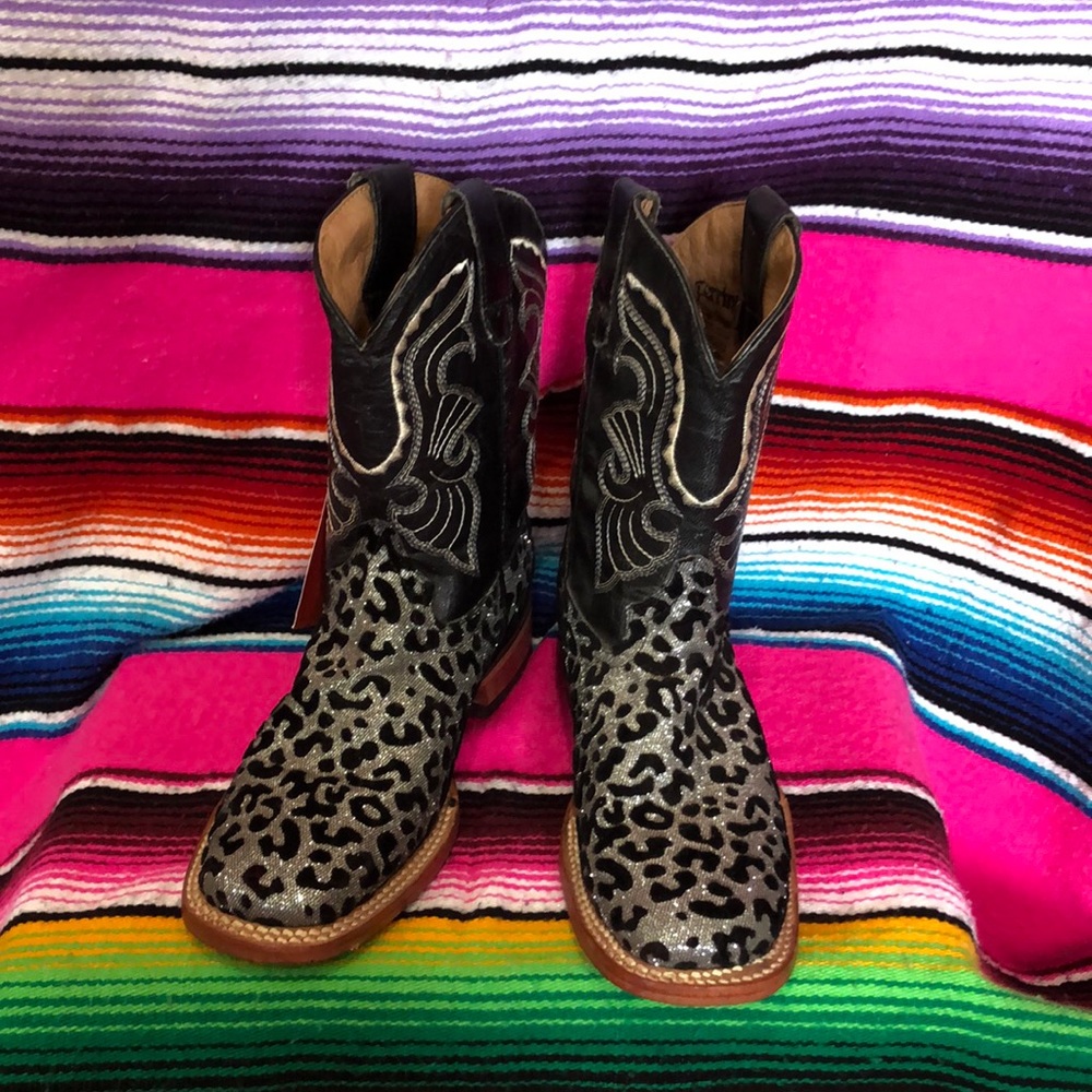 Kids Ferrini Leopard print boots